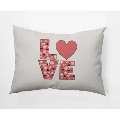 E By Design Polyester Lumbar Rectangular Indoor/outdoor Pillow Cover & Insert