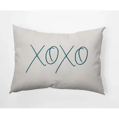 E By Design Polyester Lumbar Rectangular Indoor/outdoor Pillow Cover & Insert