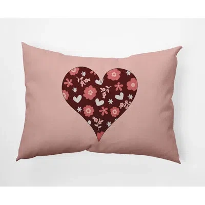 E By Design Polyester Lumbar Rectangular Indoor/outdoor Pillow Cover & Insert