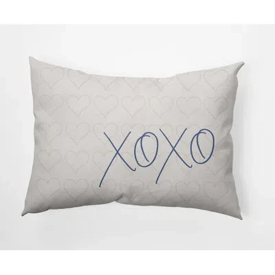 E By Design Polyester Lumbar Rectangular Indoor/outdoor Pillow Cover & Insert