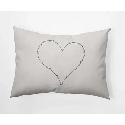 E By Design Polyester Lumbar Rectangular Indoor/outdoor Pillow Cover & Insert