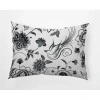 E By Design Polyester Lumbar Rectangular Indoor/outdoor Pillow Cover & Insert In Black