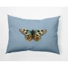 E By Design Polyester Lumbar Rectangular Indoor/outdoor Pillow Cover & Insert In Blue
