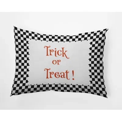 E By Design Polyester Lumbar Rectangular Indoor/outdoor Pillow Cover & Insert By  In Black