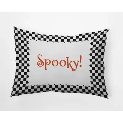 E By Design Polyester Lumbar Rectangular Indoor/outdoor Pillow Cover & Insert By  In Black