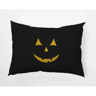 E By Design Polyester Lumbar Rectangular Indoor/outdoor Pillow Cover & Insert By  In Black