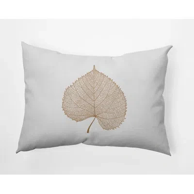 E By Design Polyester Lumbar Rectangular Indoor/outdoor Pillow Cover & Insert By  In Caramel