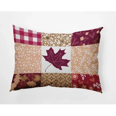 E By Design Polyester Lumbar Rectangular Indoor/outdoor Pillow Cover & Insert By  In Fuschia