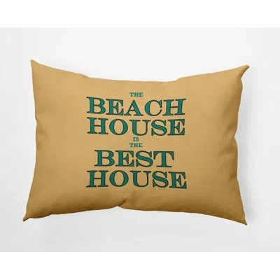 E By Design Polyester Lumbar Rectangular Indoor/outdoor Pillow Cover & Insert In Kelly Green