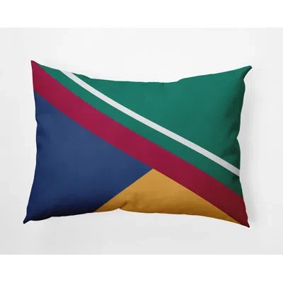 E By Design Polyester Lumbar Rectangular Indoor/outdoor Pillow Cover & Insert In Kelly Green