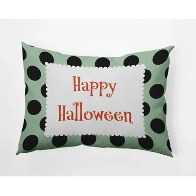 E By Design Polyester Lumbar Rectangular Indoor/outdoor Pillow Cover & Insert In Mint Green