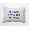 E By Design Polyester Lumbar Rectangular Pillow Cover & Insert By  In Navy Blue
