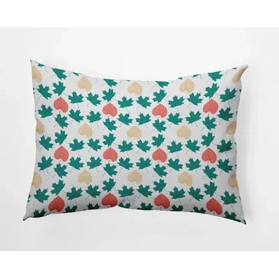 E By Design Polyester Lumbar Rectangular Pillow Cover & Insert By  In Unreal Teal