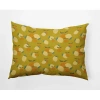 E By Design Polyester Lumbar Rectangular Pillow Cover & Insert In Citrine,light Yellow,orange