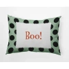 E By Design Polyester Lumbar Rectangular Pillow Cover & Insert In Mint Green