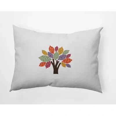 E By Design Polyester Lumbar Rectangular Pillow Cover & Insert In Scallion