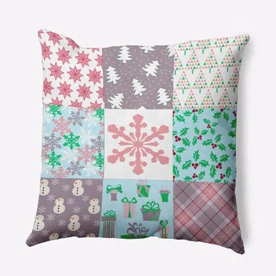 E By Design Polyester Pillow Cover & Insert In Pink