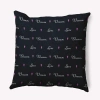 E By Design Polyester Throw Pillow In Black
