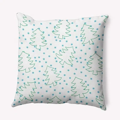 E By Design Polyester Throw Pillow In Blue