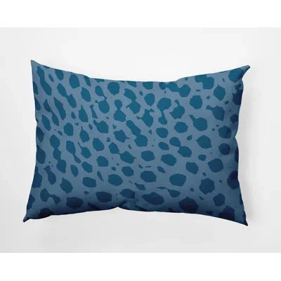 E By Design Polyester Throw Pillow In Blue