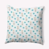 E By Design Polyester Throw Pillow In Blue
