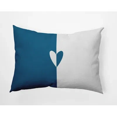 E By Design Polyester Throw Pillow In Blue