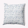 E By Design Polyester Throw Pillow In Blue