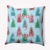 E By Design Polyester Throw Pillow In Blue