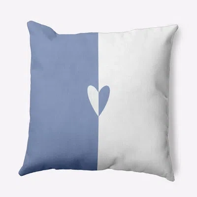 E By Design Polyester Throw Pillow In Blue