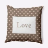 E By Design Polyester Throw Pillow In Brown