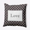 E By Design Polyester Throw Pillow In Gray