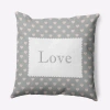 E By Design Polyester Throw Pillow In Gray