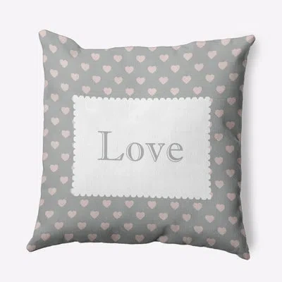E By Design Polyester Throw Pillow In Gray