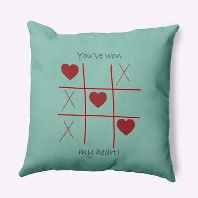 E By Design Polyester Throw Pillow In Green