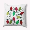 E By Design Polyester Throw Pillow In Green