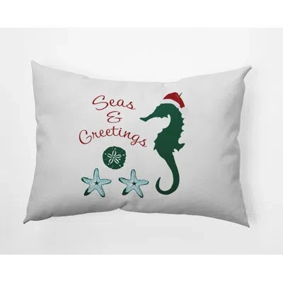 E By Design Polyester Throw Pillow In Green