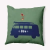 E By Design Polyester Throw Pillow In Green
