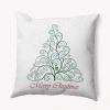 E By Design Polyester Throw Pillow In Green