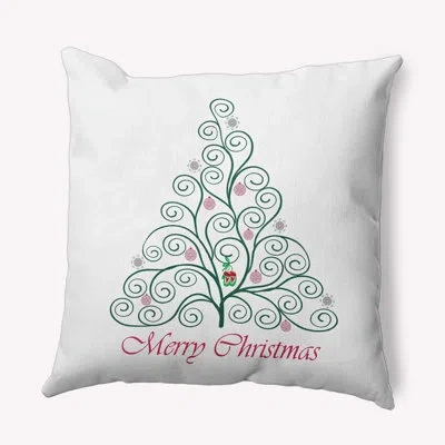 E By Design Polyester Throw Pillow In Green
