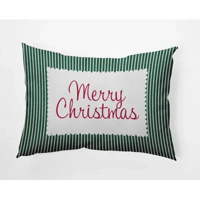 E By Design Polyester Throw Pillow In Green