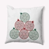E By Design Polyester Throw Pillow In Green;green