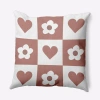 E By Design Polyester Throw Pillow In Orange