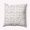 E By Design Polyester Throw Pillow In Orange