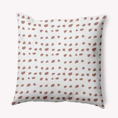 E By Design Polyester Throw Pillow In Orange