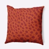 E By Design Polyester Throw Pillow In Orange