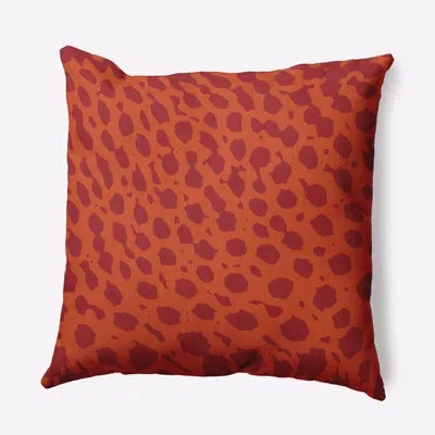 E By Design Polyester Throw Pillow In Orange