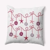 E By Design Polyester Throw Pillow In Pink