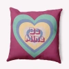 E By Design Polyester Throw Pillow In Pink