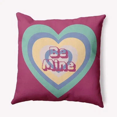 E By Design Polyester Throw Pillow In Pink