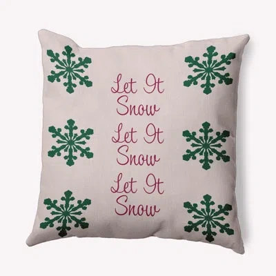 E By Design Polyester Throw Pillow In Pink